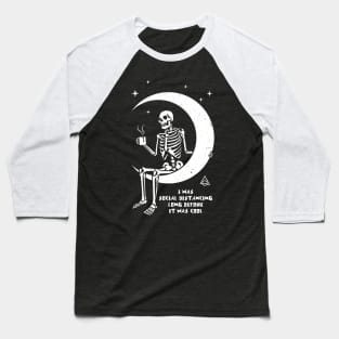 Social distancing on the moon Baseball T-Shirt